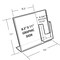 Azar Displays Angled Sign Holder w/ Trifold Pocket Overall Size: 14"W x 11"H, PK2 252056 - alternate 3